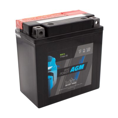 intAct YTX9A-BS Maintenance Free AGM Bike-Power Battery