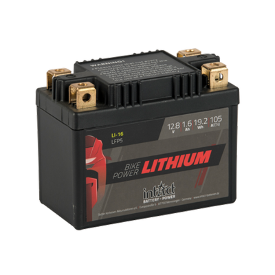 Intact Bike-Power Lithium LiFePO4 Battery LFP5 [12.8V 1.6Ah 19.2Wh]
