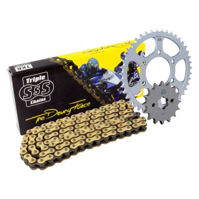 Triple S Chain and Sprocket Kit for Yamaha YZF-R1 SP '06-'08 models (17 Tooth Front - 45 Tooth Rear - 530-118 Chain)
