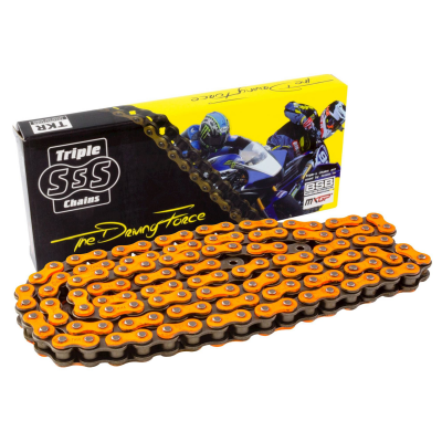 Triple-S STD Chain 420-124 Link Orange Colour