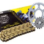 Triple S Chain and Sprocket Kit for Kawasaki KX60 A1-B19 '83-'03 (13 Tooth Front - 44 Tooth Rear - 420-104 Chain)